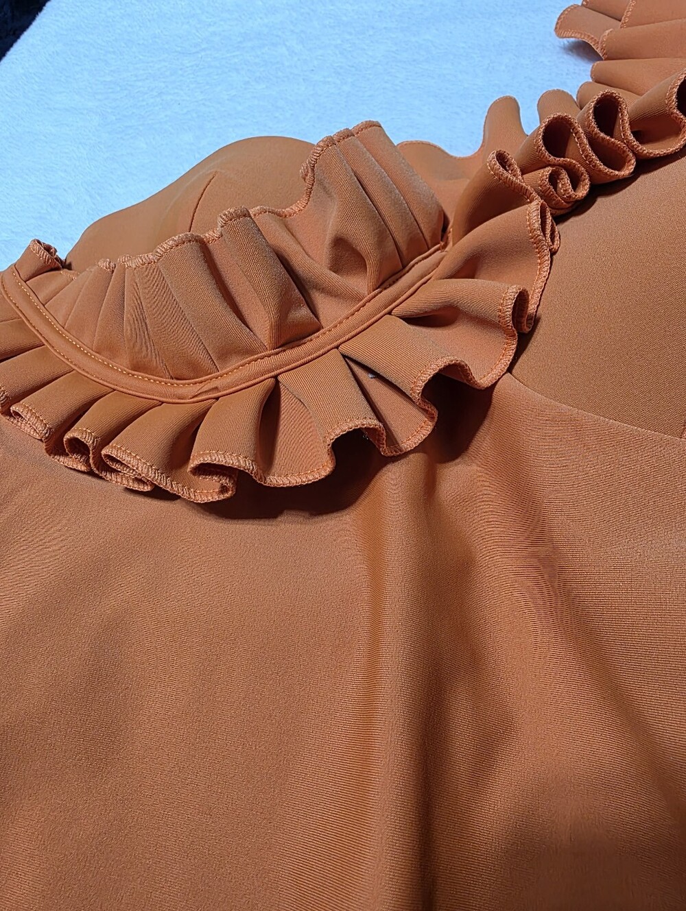 Andrea Iyamah Nisi One Piece Swimsuit in Orange Sz S - Picture 7 of 8